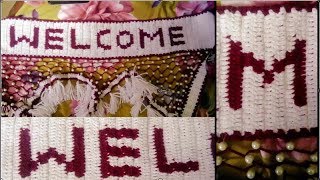 HOW TO CROCHET LETTERS PART 1 [upl. by Coe543]