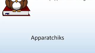 How to say Apparatchiks in English  Pronunciation Owl [upl. by Yllim]