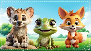 Soothing Animal Videos and Moment Hyena Frog Fox [upl. by Nelluc890]