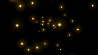 Stars Overlay Effect Black Screen Glowing Yellow Stars [upl. by Caresa]