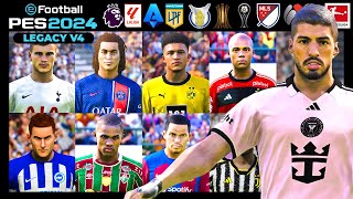 PES 2024 LEGACY V4  Option File PES 2021 actualizado al 2024  Tutorial PS4  PS5  PC [upl. by Atteselrahc]