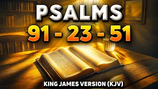 Psalm 91  Psalm 23  Psalm 51  The 3 Most Powerful Prayers In The Bible [upl. by Blondelle442]