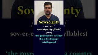 “Sovereignty”  meaning with examples englishvocabulary wordmeaning englishpractice [upl. by Yruama]