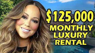 MARIAH CAREY PALACE RENTAL 125000 PM LOS ANGELES mariahcarey [upl. by Cestar]