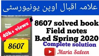 8607 solved assignment autumn 2022  8607 teaching practice solved by Maria Saleem [upl. by Tommie]