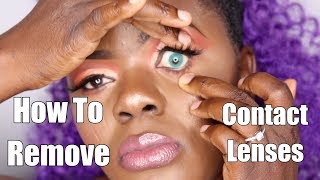 How To Easily Remove Contact lens Without Touching Your Eyes  Dilias Empire [upl. by Rawdin]