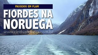 Os fiordes da Noruega  De Gudvangen para Flåm de barco no Nærøyfjord [upl. by Lebam]