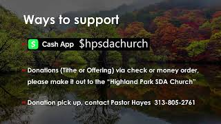 Highland Park SDA Live Stream [upl. by Esilegna348]