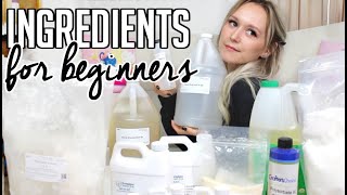 Ingredients needed to Start Making Skincare Products  Formulating for Beginners [upl. by Haney652]