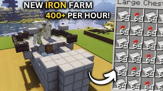 New IRON Farm In Minecraft 121  BEST DESIGN  400 PER HOUR [upl. by Seessel]