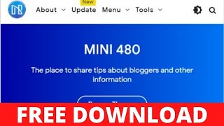 Download Free Invert Mini 480 Pro Premium Blogger Template [upl. by Suqram459]