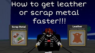 how to get leather or scrap metal faster in blox fruits  Update 173 [upl. by Gereld]