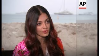 Aishwarya Rai Interview at Cannes 2018 AP [upl. by Anaiek]