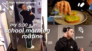 grwm SCHOOL MORNING ROUTINE🕔9th grade [upl. by Sky]