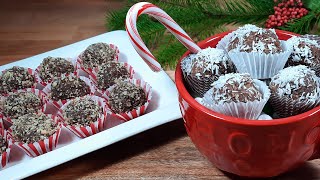 Chocolate Balls In Two Delicious Versions Coconut Flakes and Pecans  Delicious Recipes [upl. by Sherri]