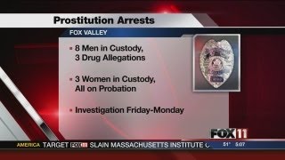 5PM WED APPLETON PROSTITUTION ARRESTS [upl. by Sirovart]