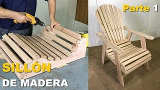 SILLÓN DE MADERA PASO A PASO  TUTORIAL DE CARPINTERÍA PARTE 12 [upl. by Barcot]