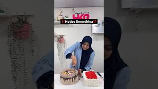 How to cut cake  cake cutting  hkrshorts cakedecorating hkrbakingacademy photocake redcake [upl. by Stanfill6]