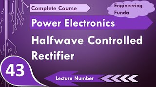 Halfwave Controlled Rectifier with R RL amp Freewheeling Diode in Power Electronics [upl. by Lavro258]