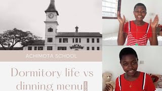 THE DORMITORY LIFE amp DINNING MENU IN ACHIMOTA SCHOOL [upl. by Suchta]