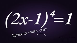 Interesting Quartic Equation [upl. by Trinatte]