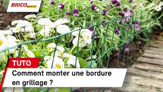 Comment monter une bordure en grillage   Bricomarché [upl. by Eus852]