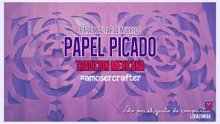 COMO HACER FLORES CON PAPEL PICADO [upl. by Ennoirb879]