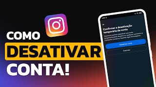 Como DESATIVAR CONTA do INSTAGRAM TEMPORARIAMENTE em 2024 [upl. by Gyimah]