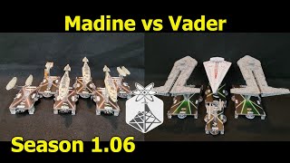 Star Wars Armada quotSpeed vs Firepowerquot Madine vs Vader  ION Radio Battle Report [upl. by Brennen]