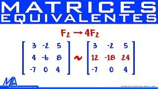 Matrices equivalentes [upl. by Arimay863]