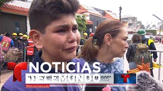 Terremoto en México ya no quedan niños bajo los escombros de la escuela  Noticiero  Telemundo [upl. by Aihsined25]