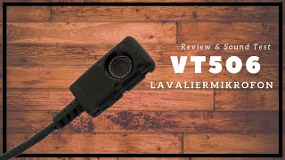 ReviewVergleichsSoundtest VT506Video  Professionelles Lavalier Mikrofon DSLR German [upl. by Kallista]