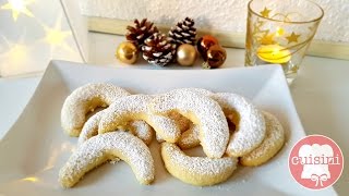 VANILLEKIPFERL Rezept  Plätzchen Weihnachtskekse Backen  einfach selber machen amp formen  CUISINI [upl. by Ita661]