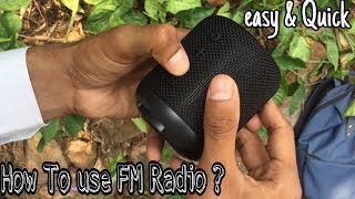 How to Tune into FM  PORTRONICS SOUND DRUM  BLUETOOTH SPEAKER • EXPLAINED [upl. by Elamef833]