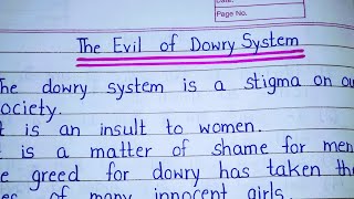 10 Lines on Dowry System in English  Paragraph on The Evil of Dowry System in English [upl. by Ttoile]