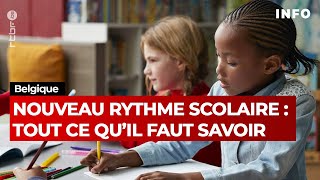 Enseignement francophone en Belgique  changement du rythme scolaire [upl. by Aicinet]