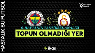 TOPUN OLMADIĞI YER  6 Hafta Fenerbahçe v Galatasaray Taktiksel Analiz [upl. by Oijres]