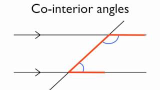 Angles in parallel lines cointerior angles [upl. by Hermann]