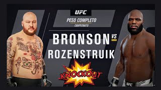 Bronson vs Rozenstruck UFC PESO COMPLETO CAMPEONATO ¡ KNOCKOUT [upl. by Enelyar]