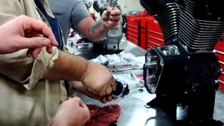 Part 06 Lifter Tappet Block assembly on a Harley EVO motor SampS Jims Revtech TP [upl. by Giarg]