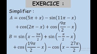 Calcul trigonométriqueExerciceTronc commun science TCSBIOF [upl. by Ilysa252]