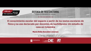 Defensa de Tesis Doctoral de María Delia González Lizarazo [upl. by Leba]