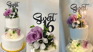 Three Tier Cake Using Acrylic Cake Stand Box [upl. by Annorah]