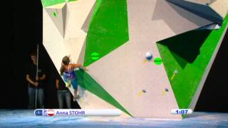 IFSC Climbing World Championships Paris 2012  Replay Womens Bouldering amp Paraclimbing Finals [upl. by Kitrak]