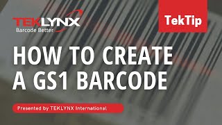 How to create a GS1 Barcode in CODESOFT and LABELVIEW [upl. by Jonette88]