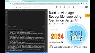 Build an AI Image Recognition app using Gemini on Vertex AI  qwiklabs  GSPbbidegenai001 [upl. by Yarak]