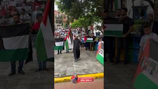 Zulm ke khilaf Awaz  Protest for Palestine Peace  palestine [upl. by Ayikat191]