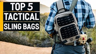 Top 5 Best Tactical Sling Bags 2023 don’t buy one before watching this [upl. by Drahsar289]