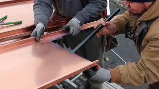 Standing Seam Panel Hemming Drip Edge [upl. by Aeriela]