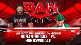 WWE 2K24 Roman Reigns vs Hornswoggle  WWE Championship Match SmackDown Live [upl. by Trix]